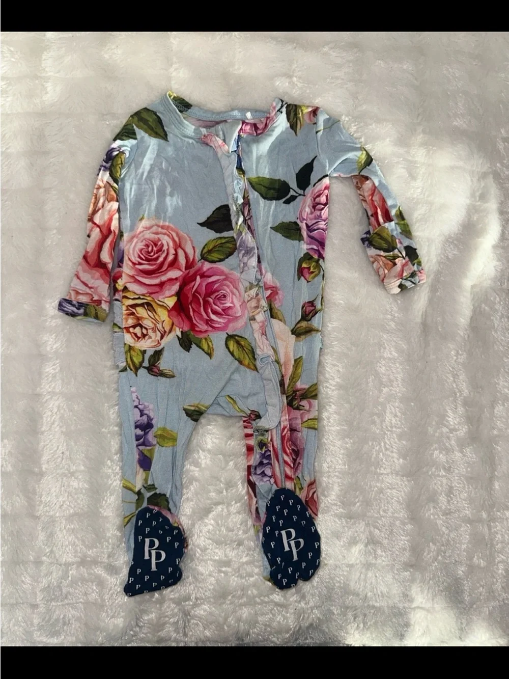 Posh peanut Floral Footie Pajamas newborn